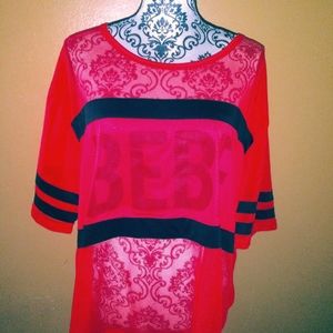 Bebe sheer jersey 2x